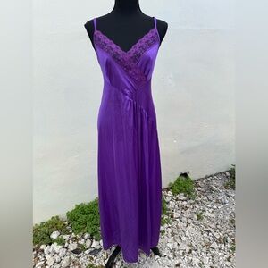 Vintage Undercover Wear Purple Lace Slip Dress Size S